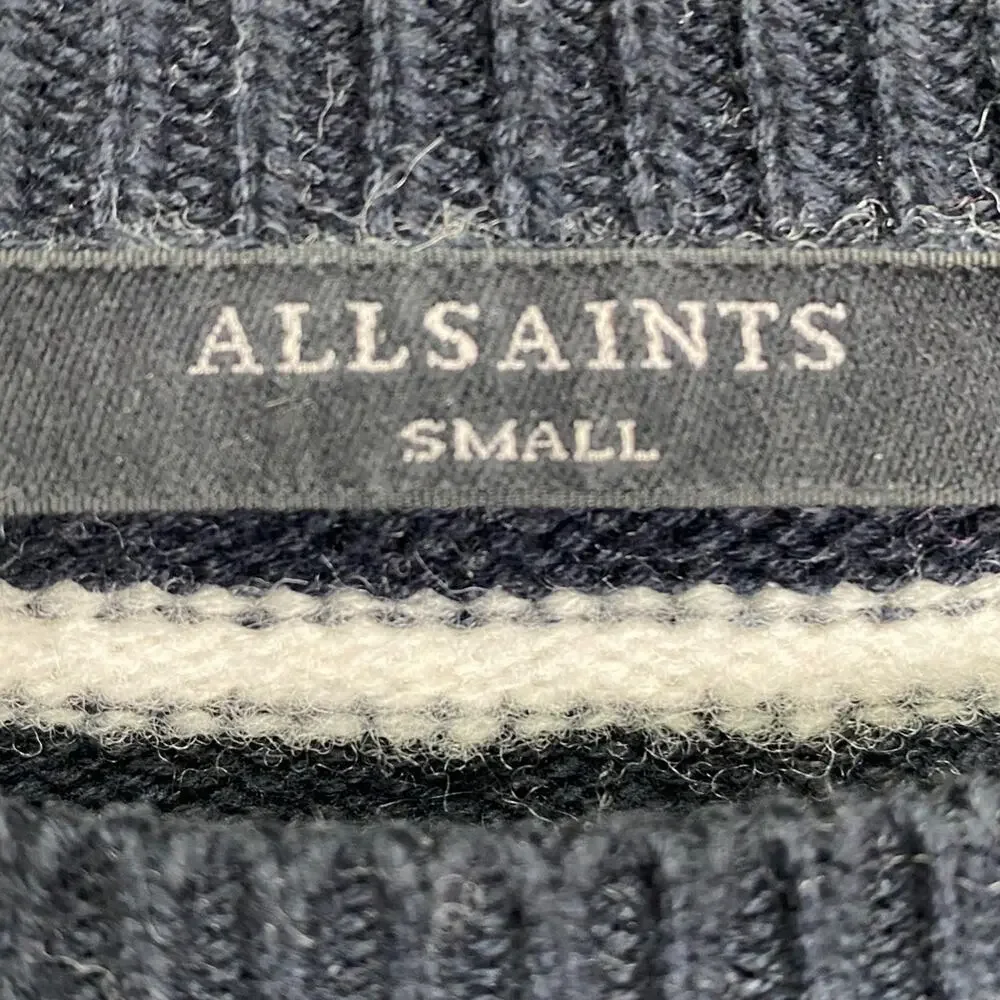 AllSaints Marcel Cropped Stripe Sweater in Women's Small - Picture 4 of 7